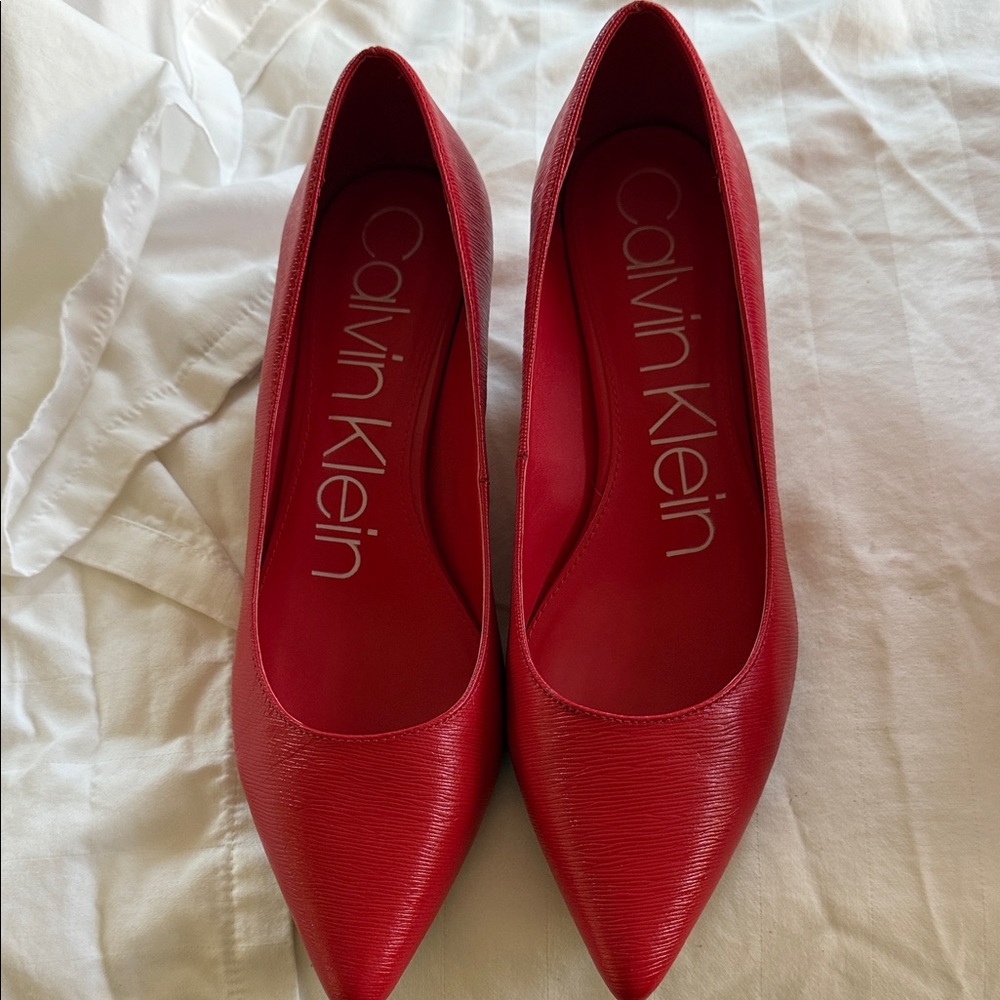 Calvin Klein Scarlet Red Women's Heels